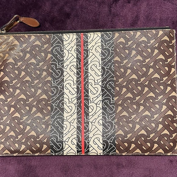 Burberry Handbags - Burberry Brown Monogram Pouch